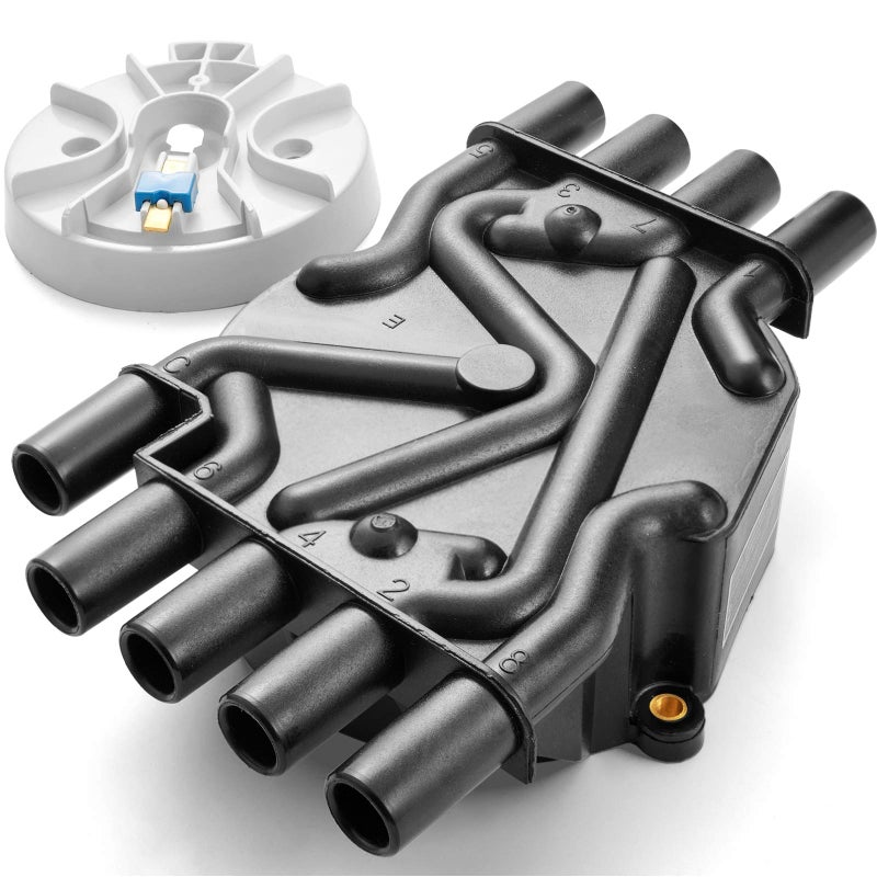 Bravex Ignition Distributor Cap and Rotor Kit for Chevrolet GMC Tahoe Vortec V8 DR474/ DR331 (Brass Terminals) - Image 1